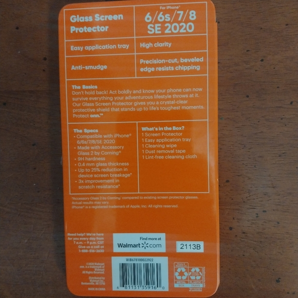 Glass Screen Protector fitting iPhone 6/6s/7/8 SE - Picture 3 of 3